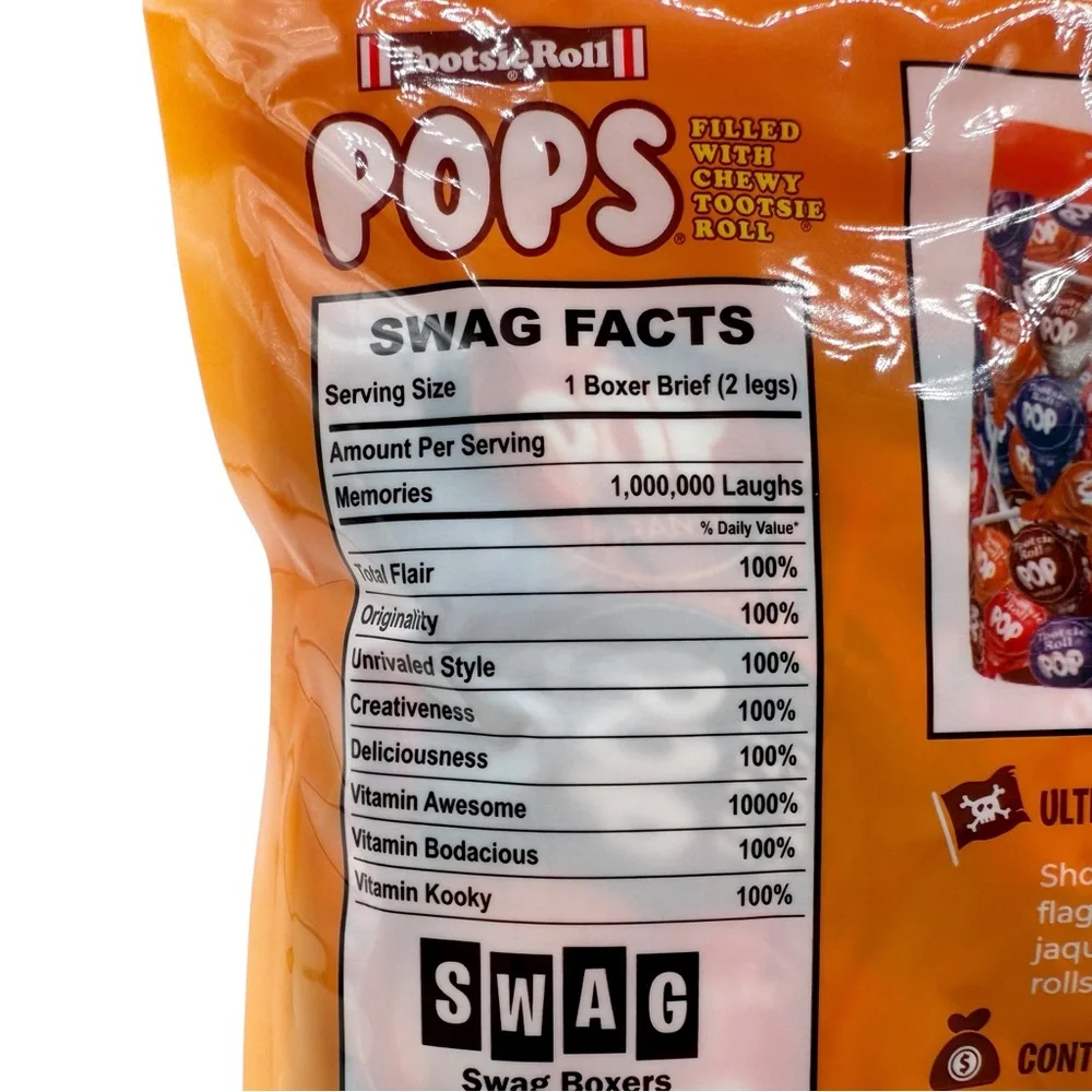 Tootsie Roll Pop Lollipop Swag Boxer Briefs Underwear Mens Size XL Fun Gift New